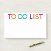 明るいカラフル To Do リスト 10 x 6 ポストイット (デスク)