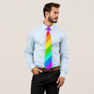 明るいカラフルLGBTのプライドのタイ ネクタイ