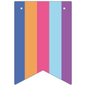 明るいカラーはっきりした見本誕生日 バンティングフラッグ (第1の旗)