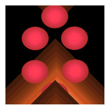 明るいカラーポップ・アートのアート幾何学的ポスター10