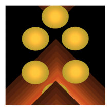 明るいカラーポップ・アートのアート幾何学的ポスター8