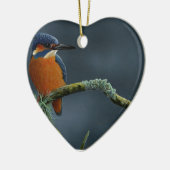 明るいカワセミのギフト セラミックオーナメント (左)