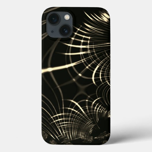 明るいカーキと暗い背景のシャープなカーブ Case-Mate iPhoneケース (裏面)