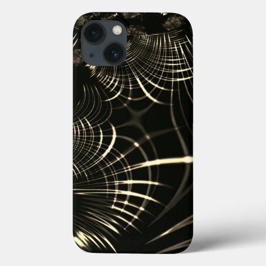 明るいカーキと暗い背景のシャープなカーブ Case-Mate iPhoneケース (裏面)