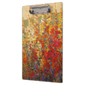 明るいガーデンウィルドフラワーの春壁画 クリップボード (左)