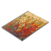 明るいガーデンウィルドフラワーの春壁画 ノートブック (左側)