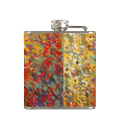 明るいガーデンウィルドフラワーの春壁画 フラスク (裏面)