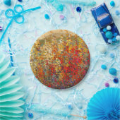 明るいガーデンウィルドフラワーの春壁画 ペーパープレート (パーティー)