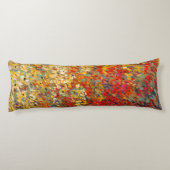 明るいガーデンウィルドフラワーの春壁画 ボディピロー (裏面)