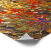 明るいガーデンウィルドフラワーの春壁画 ポスター (角)