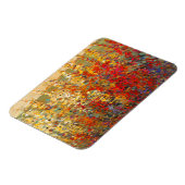 明るいガーデンウィルドフラワーの春壁画 マグネット (左側)