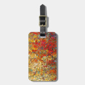 明るいガーデンウィルドフラワーの春壁画 ラゲッジタグ (正面縦)