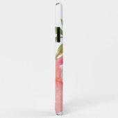 明るいガーリーピンクの水彩花模様 Case-Mate iPhoneケース (裏面/右)