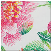 明るいガーリーピンク色の花シームレスパターン ファブリック (見本)