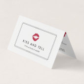 明るいキスリッププロダクトのディストリビューターのヒントとトリック 名刺 (正面)