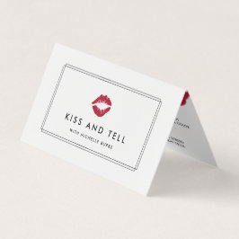 明るいキスリッププロダクトのディストリビューターのヒントとトリック 名刺