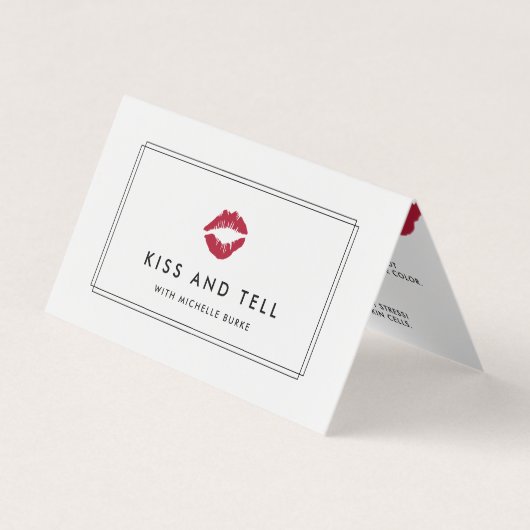 明るいキスリッププロダクトのディストリビューターのヒントとトリック 名刺 (正面)