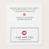 明るいキスリッププロダクトのディストリビューターのヒントとトリック 名刺 (外部フラット)