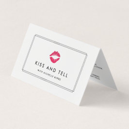 明るいキスリッププロダクトのディストリビューターのヒントとトリック 名刺