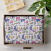 明るいキッチン器具シェフベイカーパターン 薄葉紙 (ギフト)