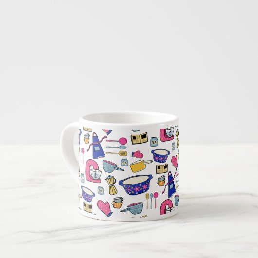 明るいキッチン器具調理師ケーキメーカー エスプレッソカップ (正面左)