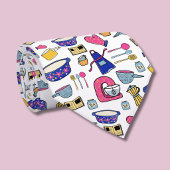 明るいキッチン器具調理師ケーキメーカー ネクタイ