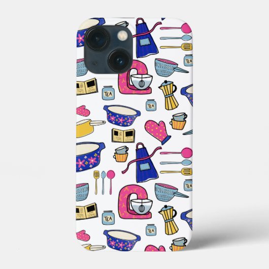 明るいキッチン器具調理師ケーキメーカー Case-Mate iPhoneケース (裏面)