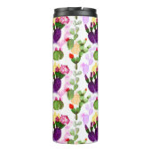 明るいキャッツペンスケッチ植物模様 タンブラー (裏面)