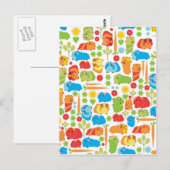 明るいギニア豚パッチ ポストカード (正面/裏面)