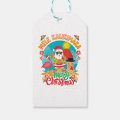 明るいクリスマスのためのメレカリマカハワイアン ギフトタグ (裏面)