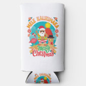 明るいクリスマスのためのメレカリマカハワイアン スリム缶クーラー (正面)