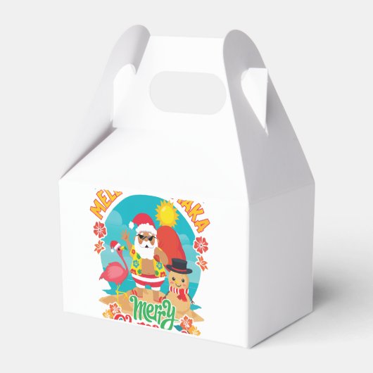 明るいクリスマスのためのメレカリマカハワイアン フェイバーボックス (裏面サイド)