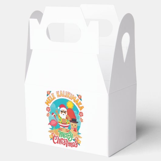 明るいクリスマスのためのメレカリマカハワイアン フェイバーボックス (オープン)