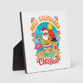 明るいクリスマスのためのメレカリマカハワイアン フォトプラーク (正面)