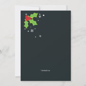 明るいクリスマスのパーティの招待状 招待状 (裏面)