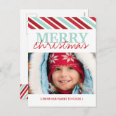 明るいクリスマスの写真はがき シーズンポストカード (正面/裏面)
