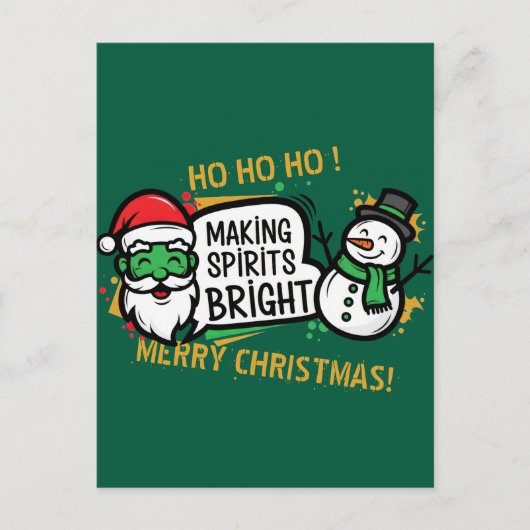 明るいクリスマスの精神 ポストカード (正面)