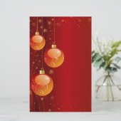 明るいクリスマスオーナメント 便箋 (スタンド正面)