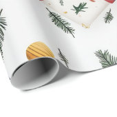 明るいクリスマスギフトボックス&エバーグリーン離れ製品 ラッピングペーパー (ロールコーナー)