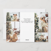 明るいクリスマススクリプトフォトホリデーカード シーズンカード (裏面)