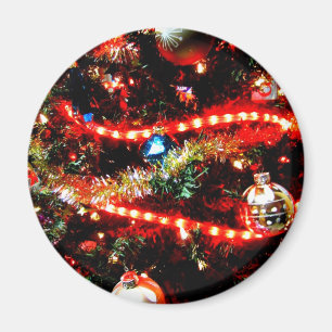 明るいクリスマスツリーのトリミング マグネット