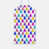 明るいクリスマスツリーパターン ギフトタグ (裏面)