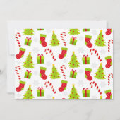 明るいクリスマスツリーホリデーギフトカードホルダー カード (裏面)