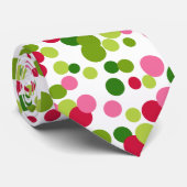 明るいクリスマスドットタイ ネクタイ (ロール)