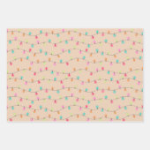 明るいクリスマスライトクラフト ラッピングペーパーシート (正面2)