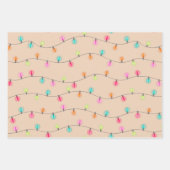 明るいクリスマスライトクラフト ラッピングペーパーシート (正面)