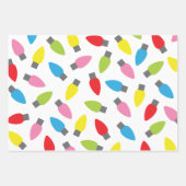 明るいクリスマスライトラッピング紙シート ラッピングペーパーシート (正面3)