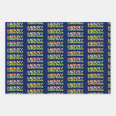 明るいクリスマスライトラッピング紙シート ラッピングペーパーシート (正面)