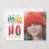 明るいクリスマス招待カード 招待状 (正面)