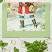 明るいクリスマス キッチンタオル (折り畳み)